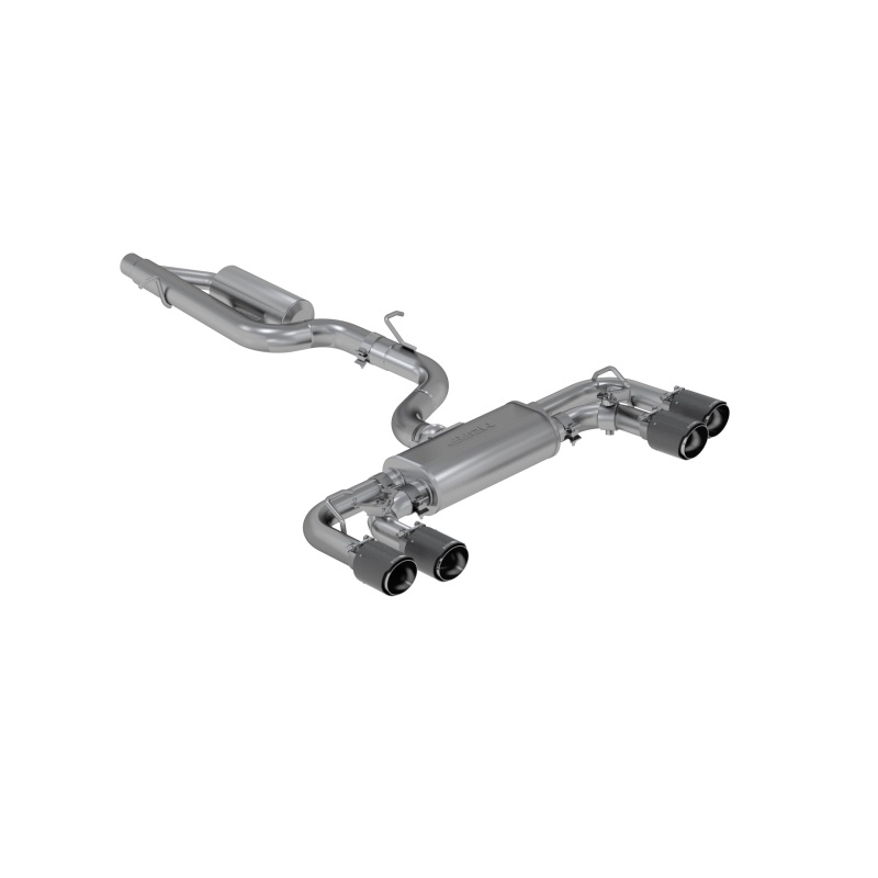 MBRP 15-19 VW Golf R 3 in Cat Back w/ 4 in OD Quad Carbon Fiber Tips - T304 - Image 2