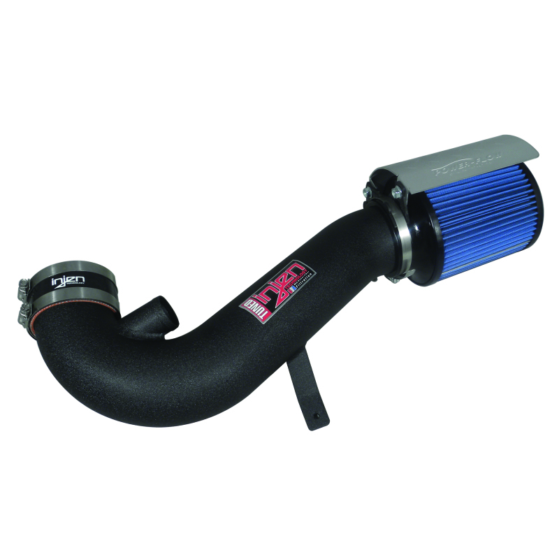 Injen 11 Ford Mustang GT V8 5.0L Power-Flow Wrinkle Blk Short Ram Air Intake w/ MR Tech/Heat Shield - Image 3
