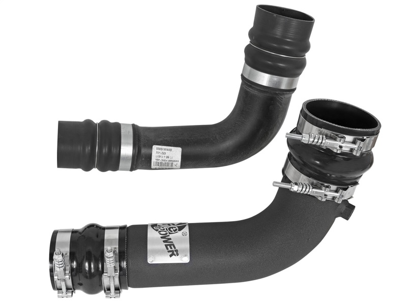 aFe BladeRunner 2.75in Hot 3.5in Cold Side Intercooler Tubes w/ Coupling Clamp Kit 10-12 Dodge 6.7L - Image 2