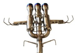 Invidia 22+ HONDA CIVIC TYPE-R FL5 R400 SINGLE LAYER TI TIP FULL CAT-BACK (NON POLISH PIPE) - Image 4