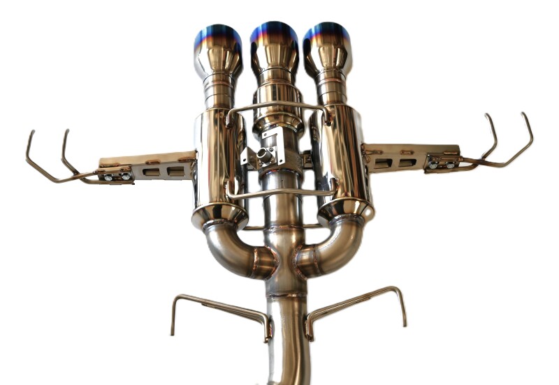 Invidia 22+ HONDA CIVIC TYPE-R FL5 R400 SINGLE LAYER TI TIP FULL CAT-BACK (NON POLISH PIPE) - Image 4