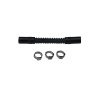 Deatschwerks Convoluted Tubing 100mm Length x 8mm ID Side 1 x 8mm ID Side 2 - Black