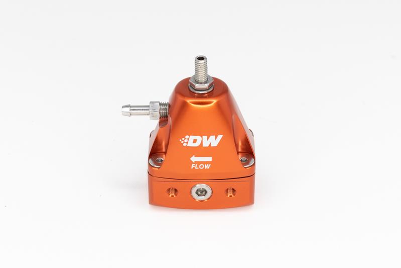 DeatschWerks DWR1000iL In-Line Adjustable Fuel Pressure Regulator - Orange - Image 2