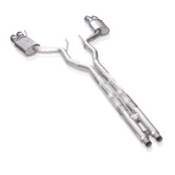 Stainless Works 2018+ Ford Mustang GT 3in Legend Series Catback H-Pipe w/Active Valves & Quad Tips - Image 4