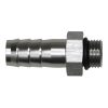 DeatschWerks 6AN ORB Male to 1/2in Male Triple Barb Fitting (Incl O-Ring) - Anodized DW Titanium