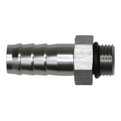 DeatschWerks 6AN ORB Male to 1/2in Male Triple Barb Fitting (Incl O-Ring) - Anodized DW Titanium