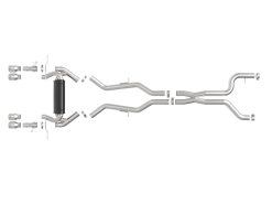 Alternative view of aFe 23-25 BMW M2 L6-3.0L (G87) MACH Force-Xp Cat-Back Exhaust w/ Polished Tip