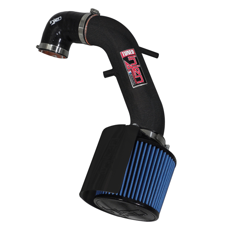 Injen 91-01 Jeep Cherokee XJ 4.0 L6 Wrinkle Black Power-Flow Intake w/ MR Tech & Web Nano Filter - Image 3