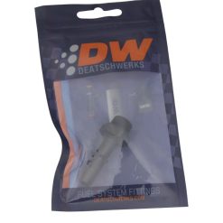 Alternative view of DeatschWerks 6AN ORB Male to 3/8in Male EFI Quick Connect Adapter - Anodized Matte Black