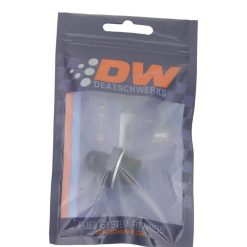 Alternative view of DeatschWerks 6AN Male Flare to M18 X 1.5 Male Metric Adapter (Incl Washer) - Anodized Matte Black