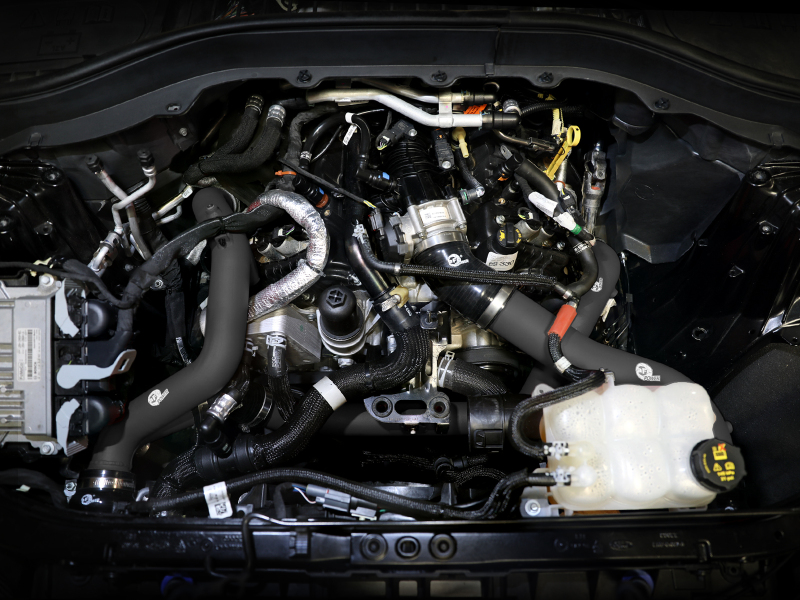 aFe BladeRunner 2 1/4in Intercooler Hot Side Charge Pipe 22-23 Ford Explorer V6-3.0L (tt) - Black - Image 7