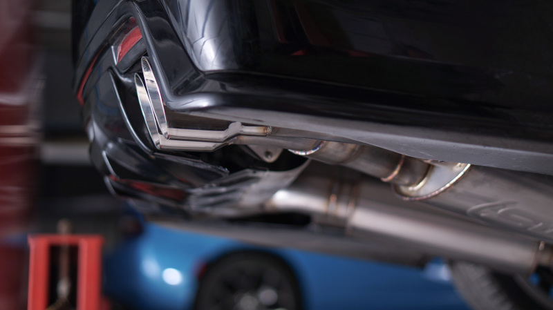 Stainless Works 2016-18 Cadillac CTS-V Sedan Axleback System Dual-Mode Turbo Mufflers 4in Tips - Image 11