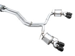 AWE Tuning 19-23 Audi C8 S6/S7 2.9T V6 AWD Touring Edition Exhaust - Diamond Black Tips - Image 18