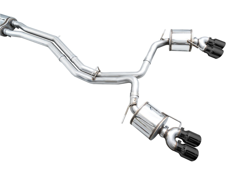 AWE Tuning 19-23 Audi C8 S6/S7 2.9T V6 AWD Touring Edition Exhaust - Diamond Black Tips - Image 18