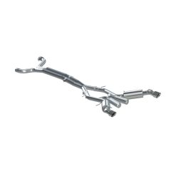 Alternative view of MBRP 16-19 Chevrolet Camaro SS 6 Speed 3in Dual Cat Back w/ 4.5in OD Tips - 409 (Non NPP Models)