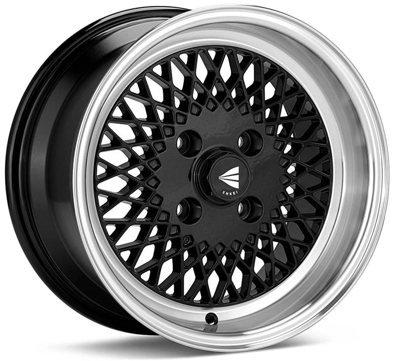 Enkei92 Classic Line 15x8 25mm Offset 4x114.3 Bolt Pattern Black Wheel - Image 2
