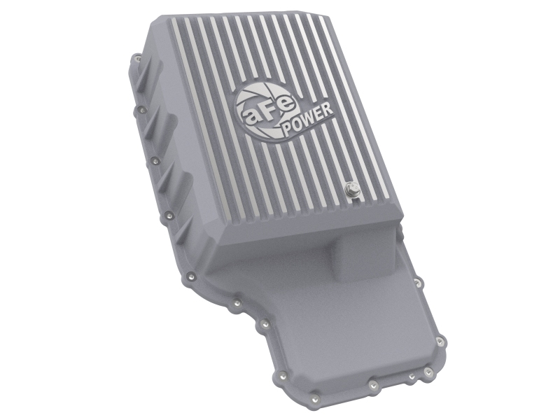 aFe 20-21 Ford Truck w/ 10R140 Transmission Pan Raw POWER Street Series w/ Machined Fins - Image 4