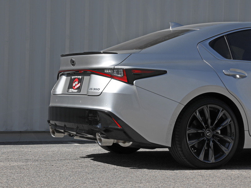 aFe Lexus IS350 14-22 V6-3.5L Takeda Axle-Back Exhaust System- Polished Tip - Image 5