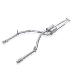 Alternative view of Stainless Works Chevy Silverado/GMC Sierra 2007-16 5.3L/6.2L Exhaust Under Bumper Exit