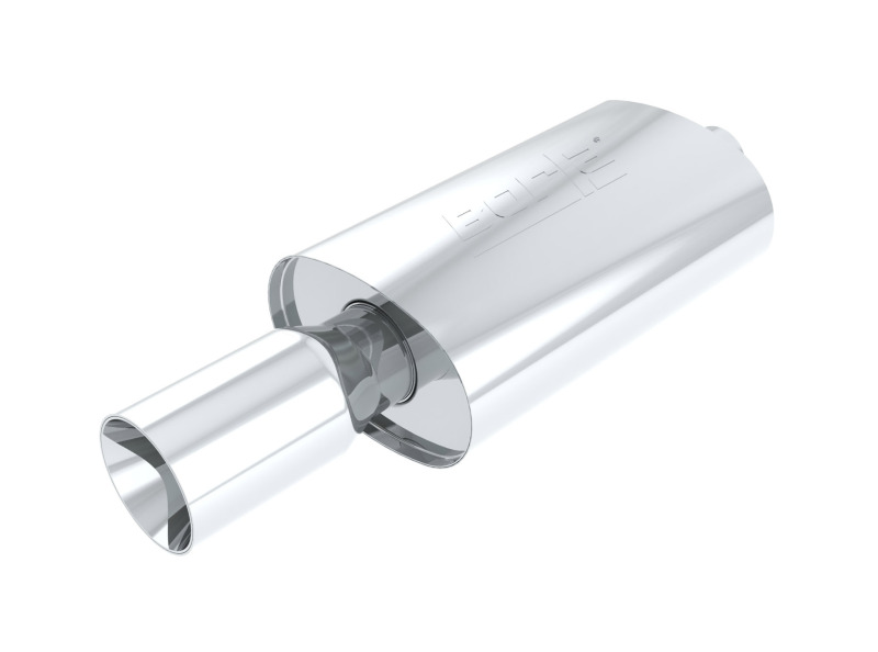 Borla Boomer Blow Torch Muffler Oval 2-1/4in x 4in Side Round Out - Image 3