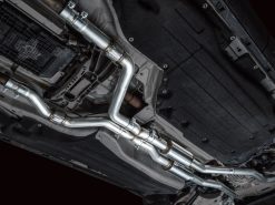 Alternative view of AWE Tuning 2020+ Ford Explorer ST Touring Edition Exhaust w/ Chrome Silver Tips