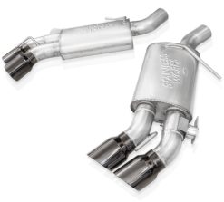 Alternative view of Stainless Works 16-21 Camaro SS 3in Original SW Connect Axle Back w/Valve - 4in Quad Black Tips