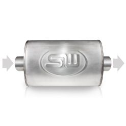 Stainless Works 2.5in ID CENTER INLET/2.5in OD CENTER OUTLET 4inX8in - Image 2