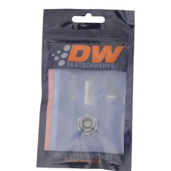 Alternative view of DeatschWerks 6AN ORB Male Plug Fitting with 1/8in NPT Gauge Port - Anodized DW Titanium