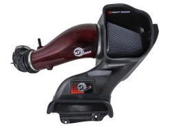 aFe 23-24 Ford F150 Raptor R Supercharged Red Carbon Track Series Air Intake w/ P5R Filter (MOQ 24) - Image 5