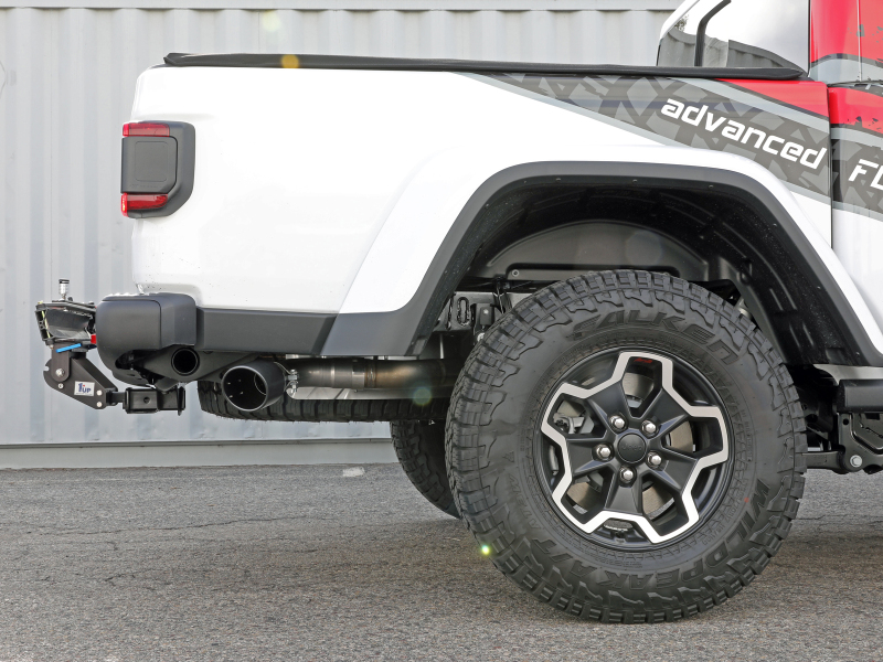 aFe 2021+ Jeep Gladiator V6-3.0L (td) Vulcan Series 3in 304 SS DPF-Back Exhaust System - Black Tip - Image 7