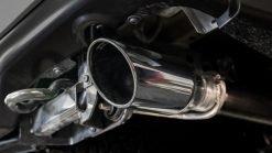 Alternative view of Borla 21-23 Ford Raptor 3in Connection Pipe 4.5in Tip - Black Chrome