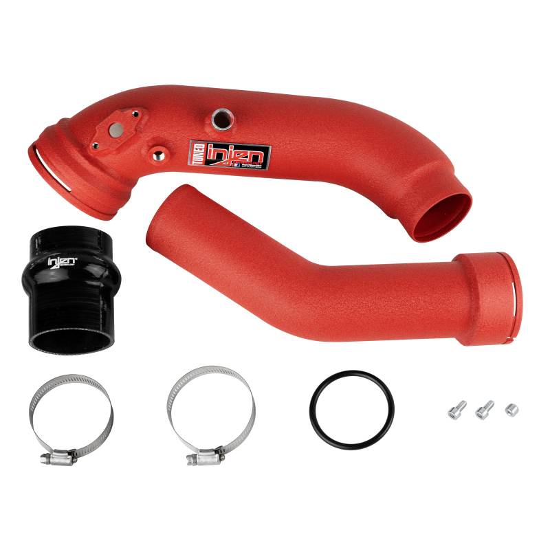 16-20 BMW L6-3.0L/ Turbo/ Twin Turbo/L4-2.0L/ L6-2.5L Wrinkle Red Turbo SES Intercooler Pipes - Image 5