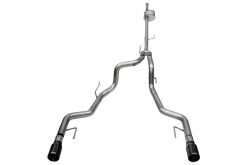 Alternative view of Corsa 2021-2023 Ford F-150 SuperCrew/5.5ft Bed 5.0L V8 Xtreme Cat-Back Dual Rear Exit-Black PVD