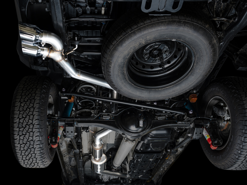 AWE Exhaust for 4th Gen Toyota Tacoma Dual Chrome Silver Tips - Image 15