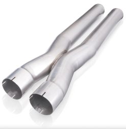 Alternative view of Stainless Works 3in X-Pipe (Parallel) w/ 4.125in Center-to-Center - 3in ID Expanded Inlets