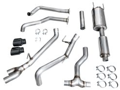 AWE 0FG Exhaust for 3rd Gen Toyota Tundra - Dual Diamond Black Tips - Image 12