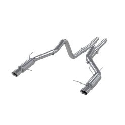 Alternative view of MBRP 11-14 Ford Mustang GT 5.0L Dual Split Rear Race Version AL 3in Cat Back Exhaust System