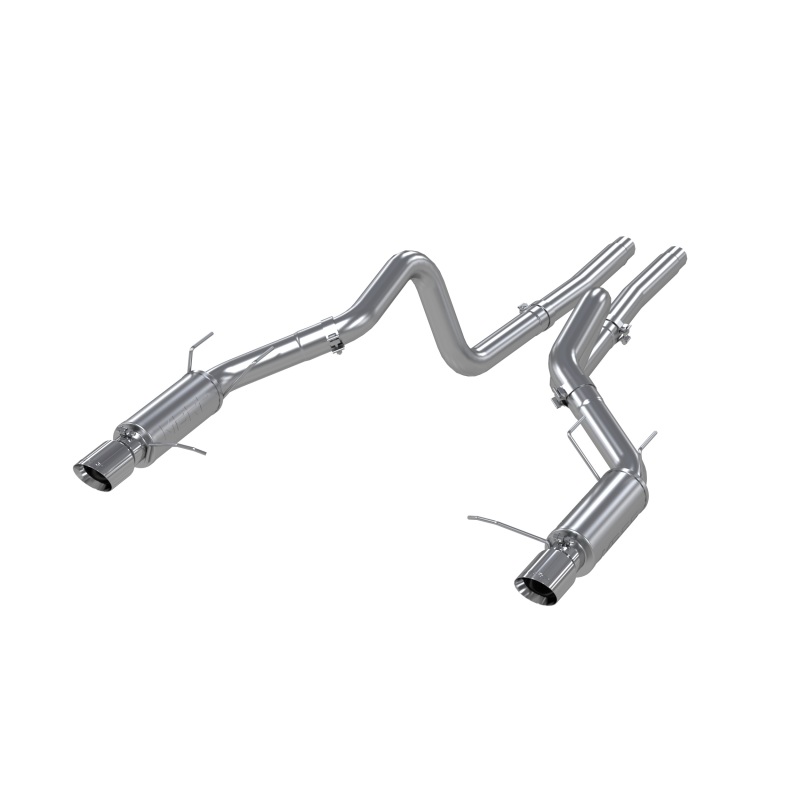 MBRP 11-14 Ford Mustang GT 5.0L Dual Split Rear Race Version AL 3in Cat Back Exhaust System - Image 2