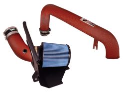Alternative view of Injen 15-18 Ford Focus ST 2.0L (t) 4cyl Wrinkle Red Short Ram Intake w/ MR Tech & Heat Shield