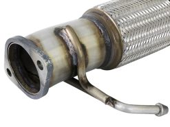aFe Power Twisted Steel SS304 Downpipe 2.5in w/Cat 17-18 Hyundai Elantra L4-1.6L (t) - Image 4