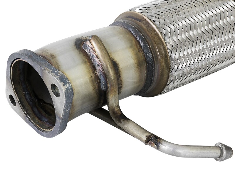 aFe Power Twisted Steel SS304 Downpipe 2.5in w/Cat 17-18 Hyundai Elantra L4-1.6L (t) - Image 4