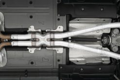 MBRP 15-16 Dodge Challenger 5.7L HEMI SS 3in Quad Split Rear Exit w/ Carbon Fiber Tips - T304 - Image 3