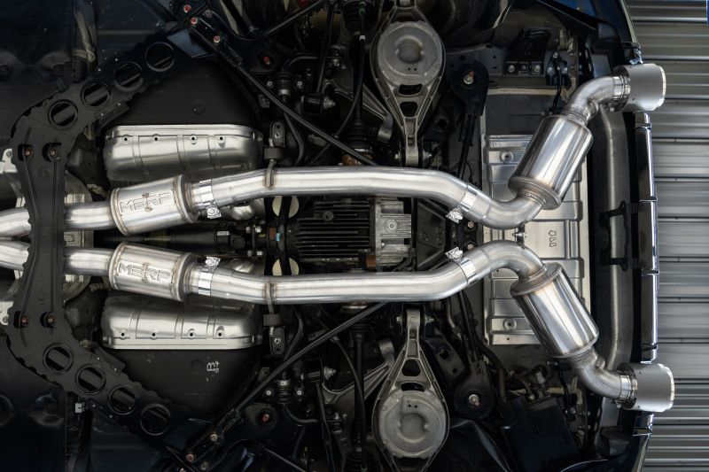 MBRP 23-24 Nissan Z 3.0L Armor Pro T304 Stainless Steel 3in Cat-Back Dual Rear Exit w/ 5in OD Tips - Image 3