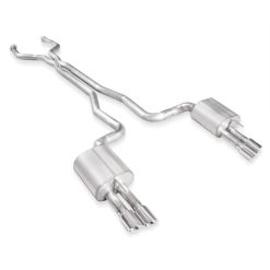 Alternative view of Stainless Works 2014-16 Chevy SS Exhaust 3in X-Pipe Chambered Mufflers Polished Tips Factory Connect