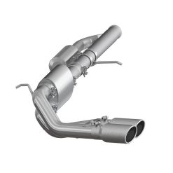 MBRP 09+ Chevrolet Silverado 1500 3in Cat Back Pre-Axle Dual Outlet w/ 4in Tip - T304 - Image 3