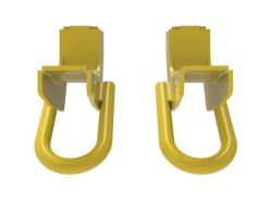 Alternative view of aFe Toyota Tundra 2022 V6-3.5L (tt) Front Tow Hook Yellow