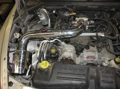 Injen 00-04 Dakota 4.7L V8 (w/o Cruise Control) Power-Flow (incl. Diamond plate heat shield) Wrinkle - Image 3
