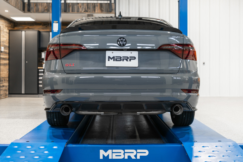 MBRP 19-21 VW Jetta GLI T304 SS 3in Cat-Back Dual Split Rear Exit Exhaust - Carbon Fiber Tips - Image 4