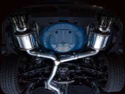 Alternative view of AWE Tuning 2022+ VB Subaru WRX Touring Edition Exhaust - Diamond Black Tips