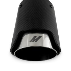 Mishimoto Carbon Fiber Muffler Tip 2.5in Inlet 3.5in Outlet Polished - Image 3